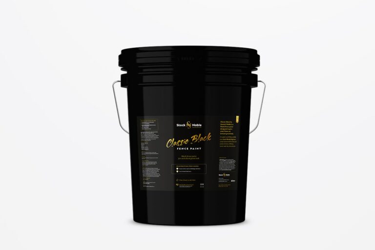 Master Blend Fence Paint Classic Black - Stock and Noble