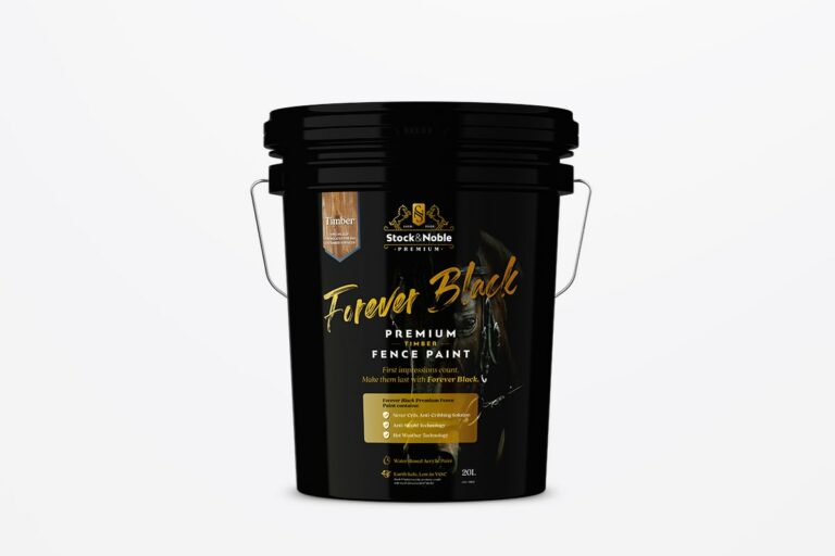 Master Blend Fence Paint Forever Black - Stock and Noble
