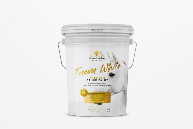 Master Blend Fence Paint Forever White - Stock and Noble