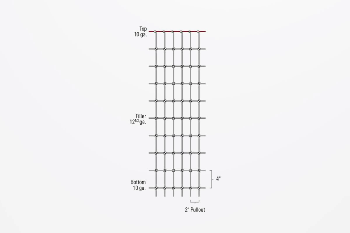 No-Climb Horse Fence Details - Stock and Noble