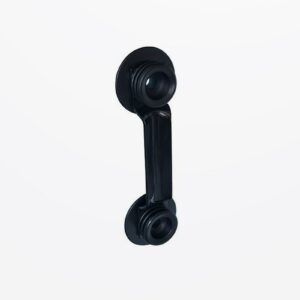 Horserail Top 90° Insulated Line Bracket, 4", Black - Image 2