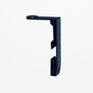 Horserail Top 90° Insulated Line Bracket, 4", Black