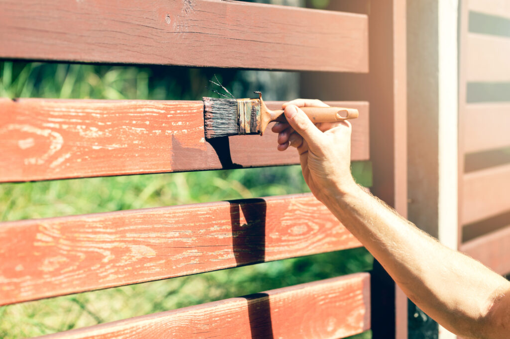 horse fence paint