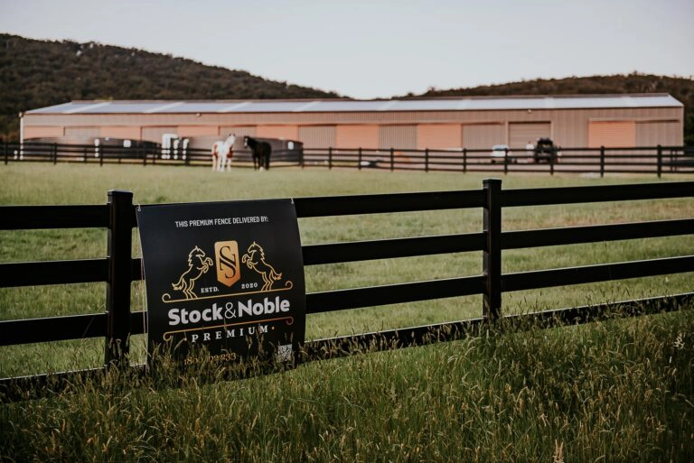 Stock and Noble Black Steel Fence - Stock and Noble