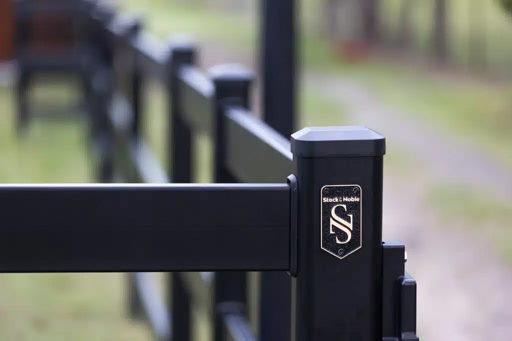 Premium Steel Post and Rail fencing