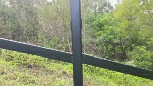 steel post and rail - visual step