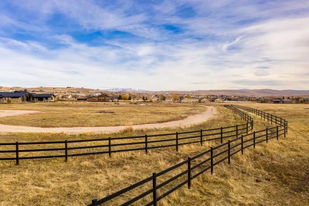 Stock and Noble Premium Steel Post and Rail Fencing, Black, 3 Rail-3