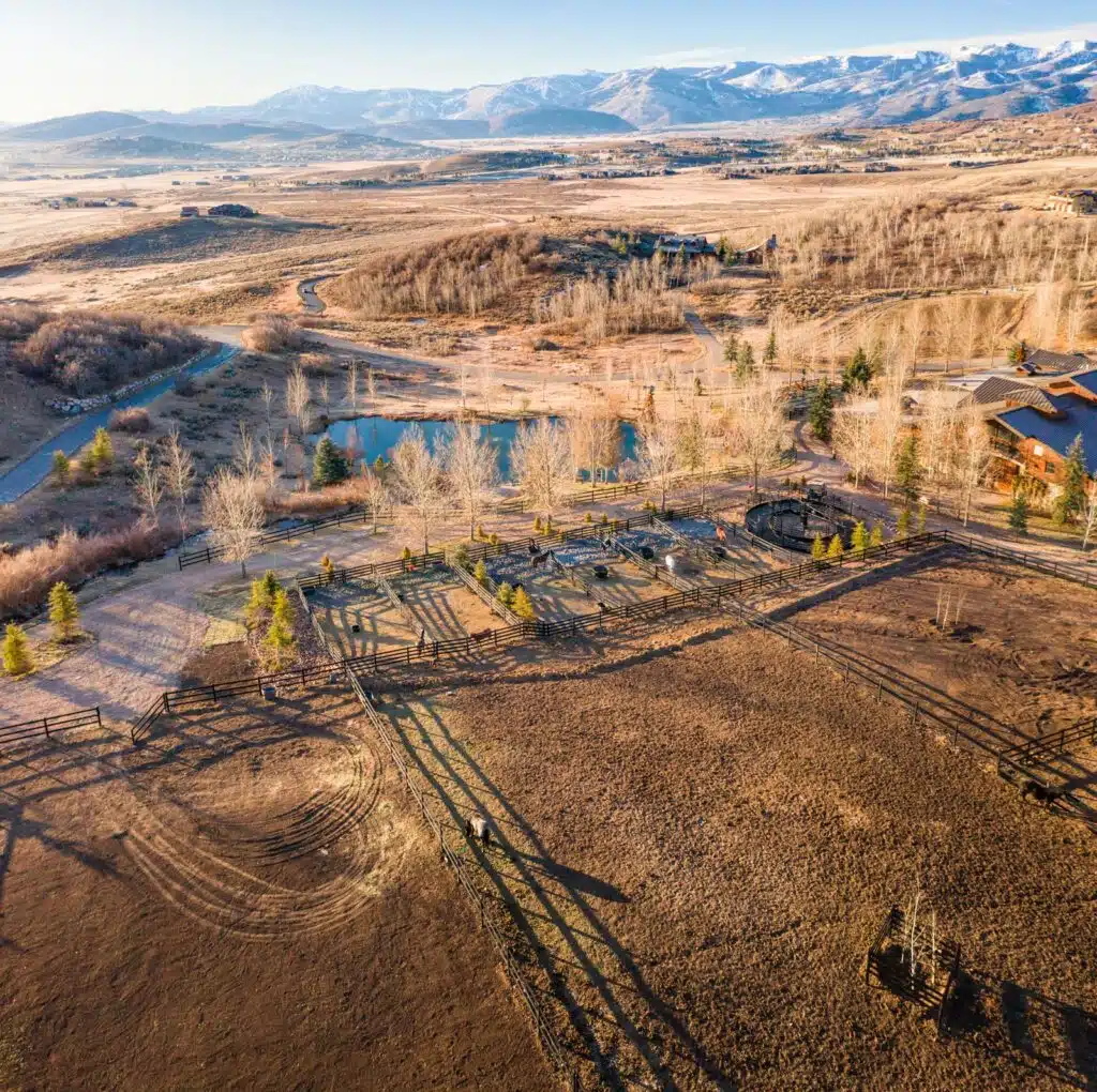 Stock and Noble Premium Steel Post and Rail Fencing, Black, 3 Rail, Wide view-7