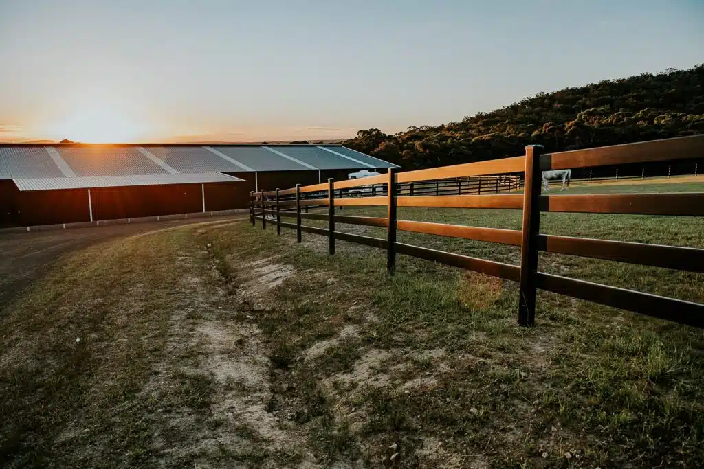 Stock and Noble Premium Steel Post and Rail Fencing, Black, 4 Rail-15