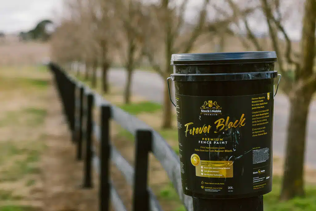 Forever Black Timber Fence paint
