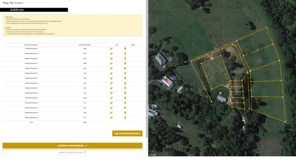 Map my fence - fence planning tool