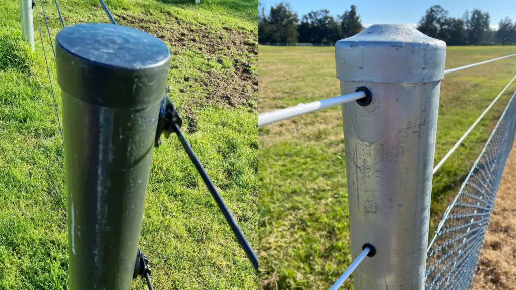 Plastic fence post vs steel fence post - fence posts