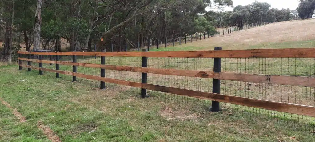 Black mesh - steel mesh - horse property - safe horse fencing - equine mesh
