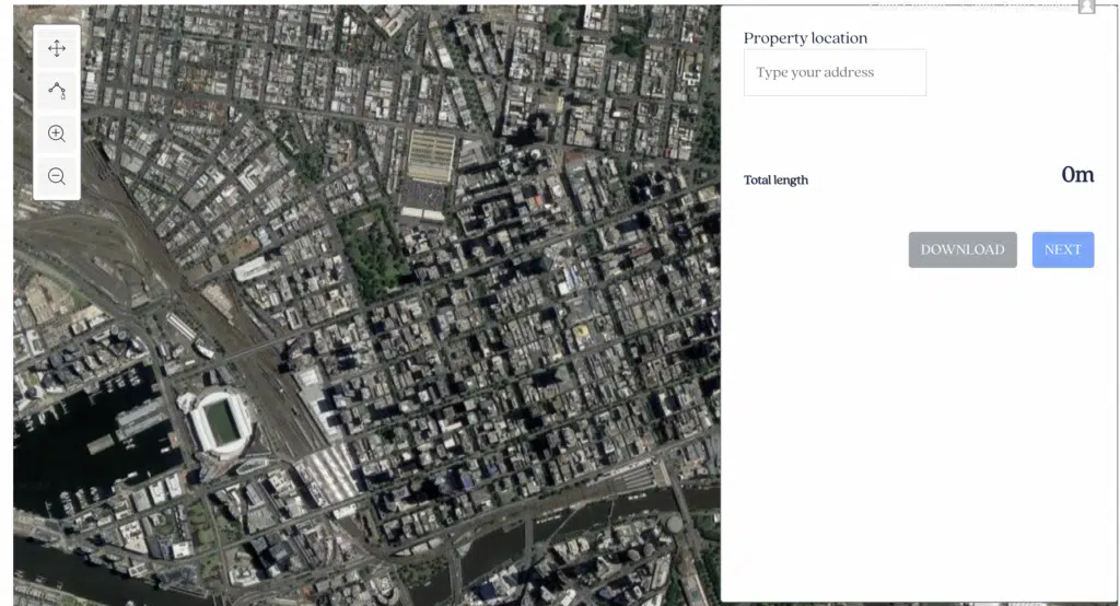 type address on map my fence