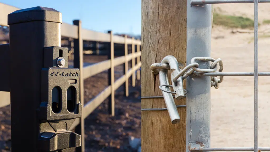 EZ LATCH VS TRADITIONAL GATE LATCH