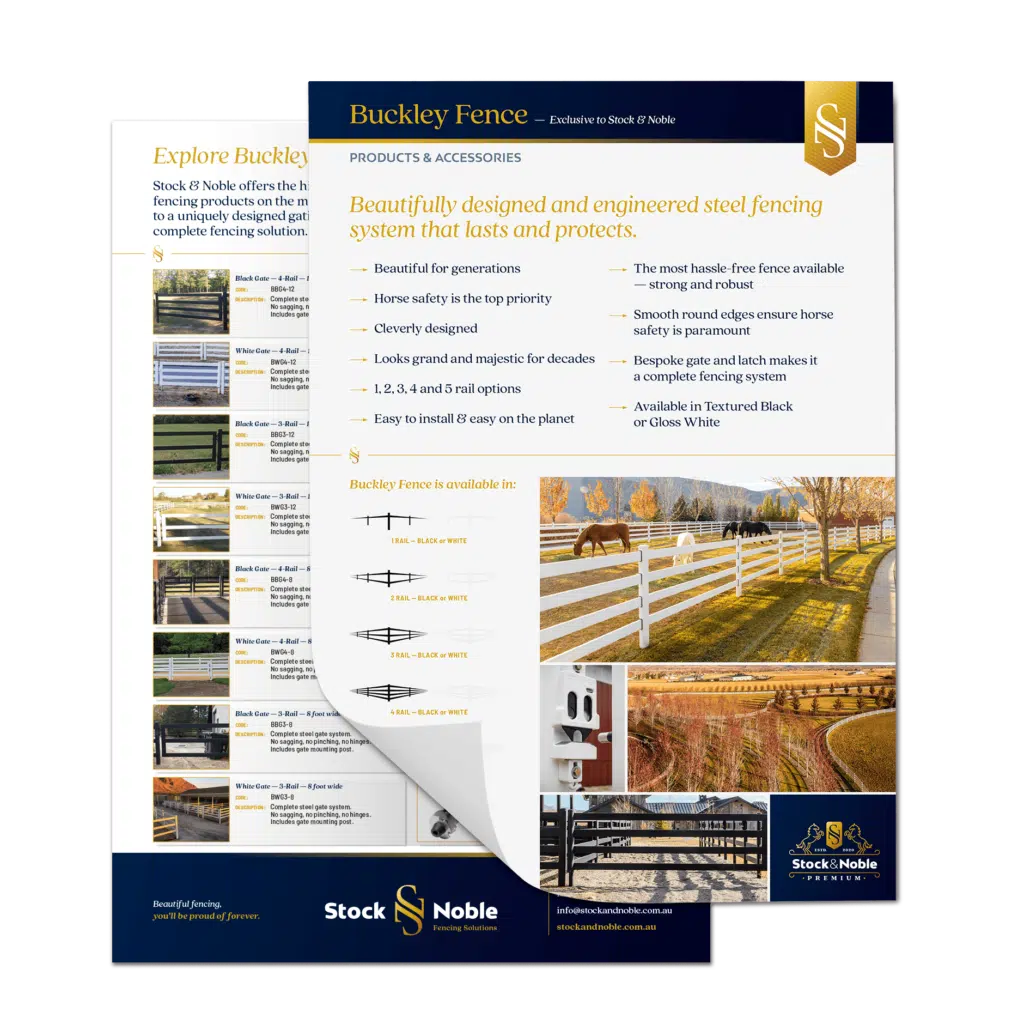 Premium Steel Post and Rail FencingĀ System - Brochure