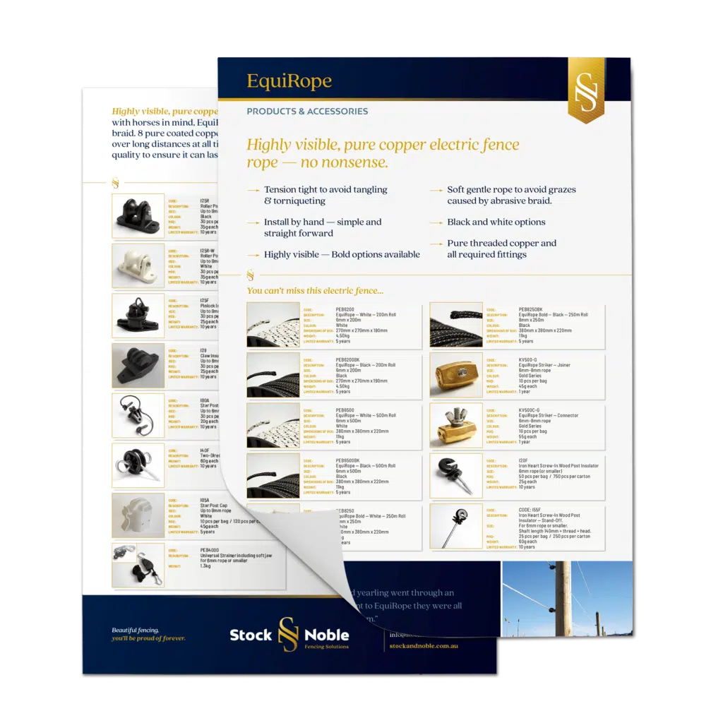 EquiRope electric fence rope for horses brochure