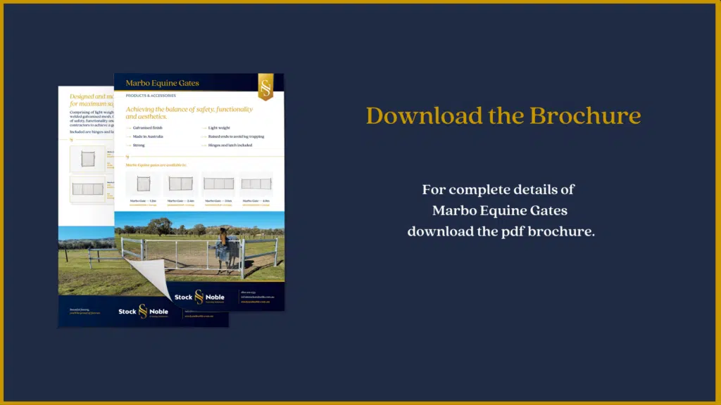 Marbo Equine gates -steel gates - brochure download