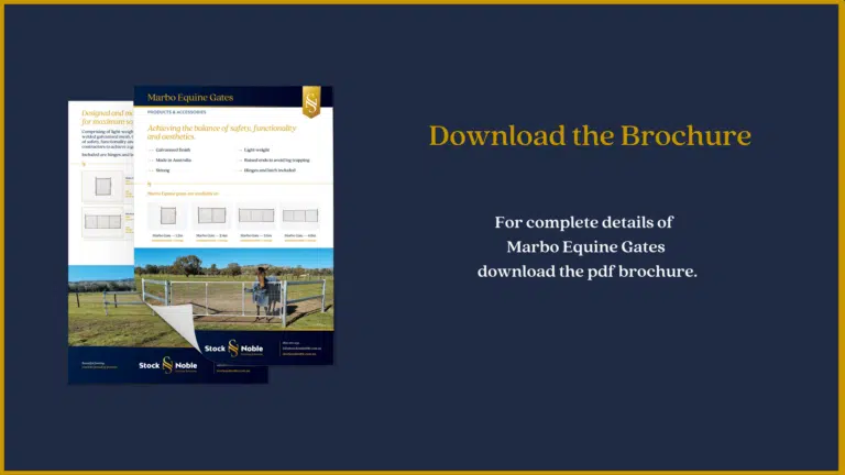 Marbo Equine gates -steel gates - brochure download