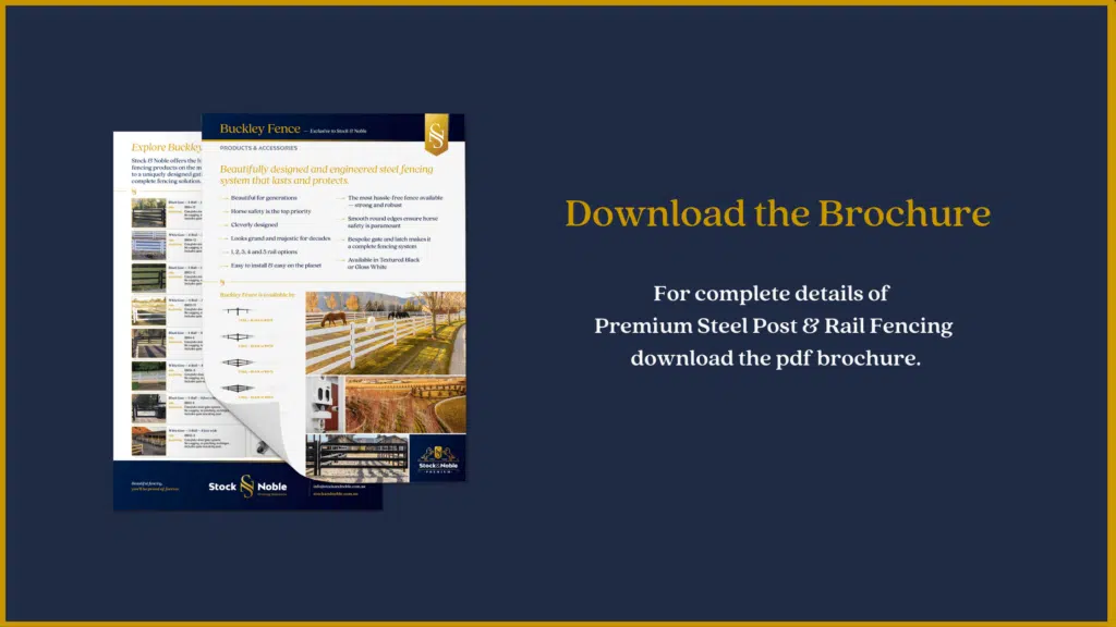 Premium Steel Post and Rail Fence - Brochure Download