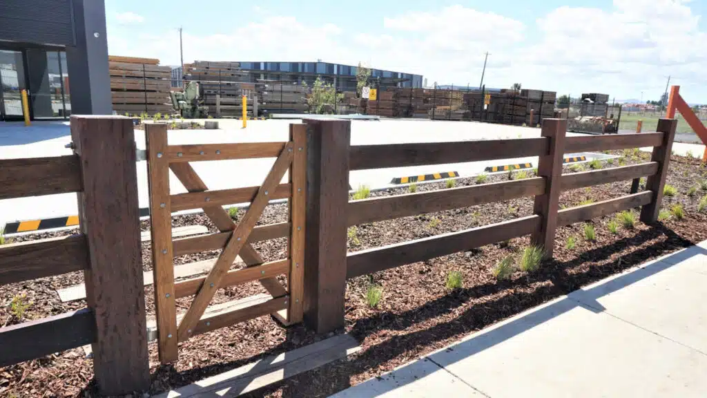 Ironbark - hardwood post and rail fence