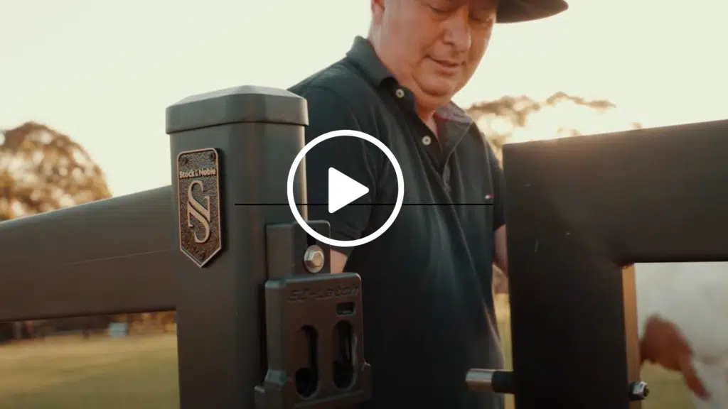 Premium steel post and rail fencing - black fencing - horse property