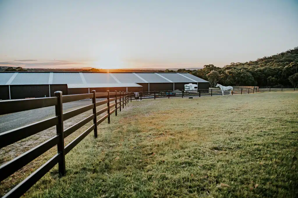Premium Steel Post and Rail Fencing