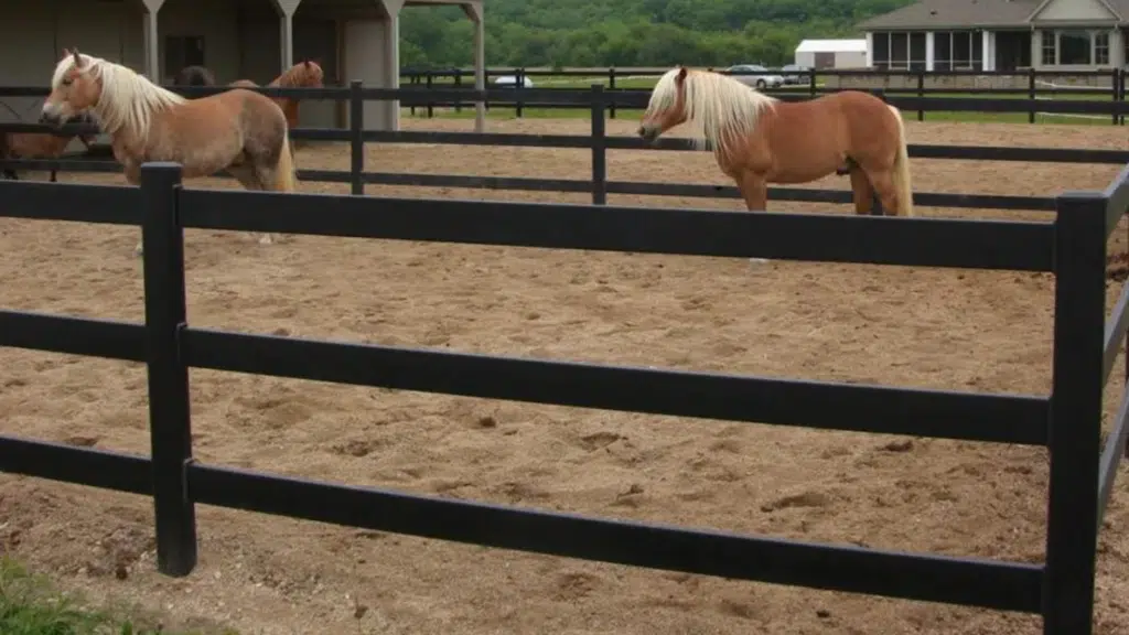 Premium Steel post and Rail Fencing - Stock and Noble - Black Fence- Horse Fence
