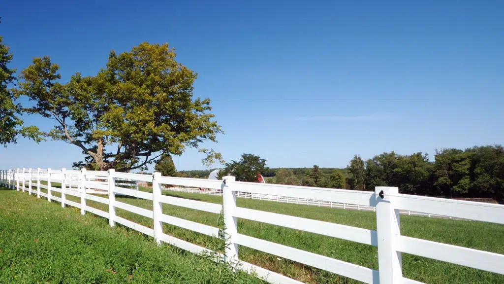 PVC POST AND RAIL FENCING