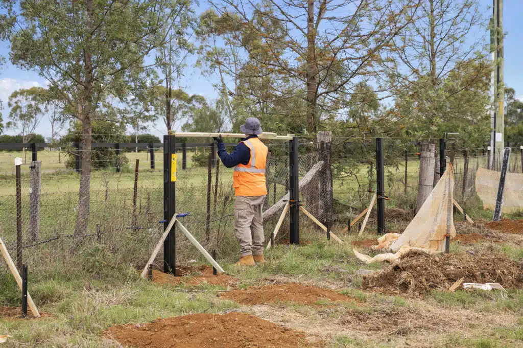 Installing fence - post and rail - premium steel