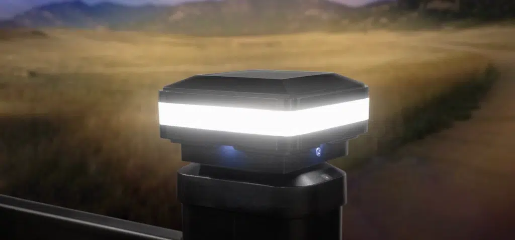 Premium Steel Post and Rail Fencing - Stock and Noble - Solar Light Caps