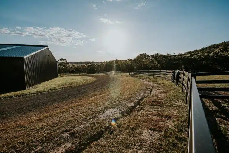 Premium steel post and rail fencing